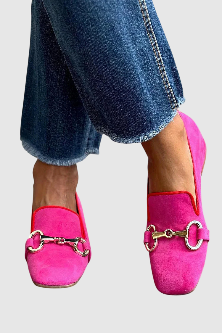 Antonie | Fluorescenční mokasíny s kovovými detaily