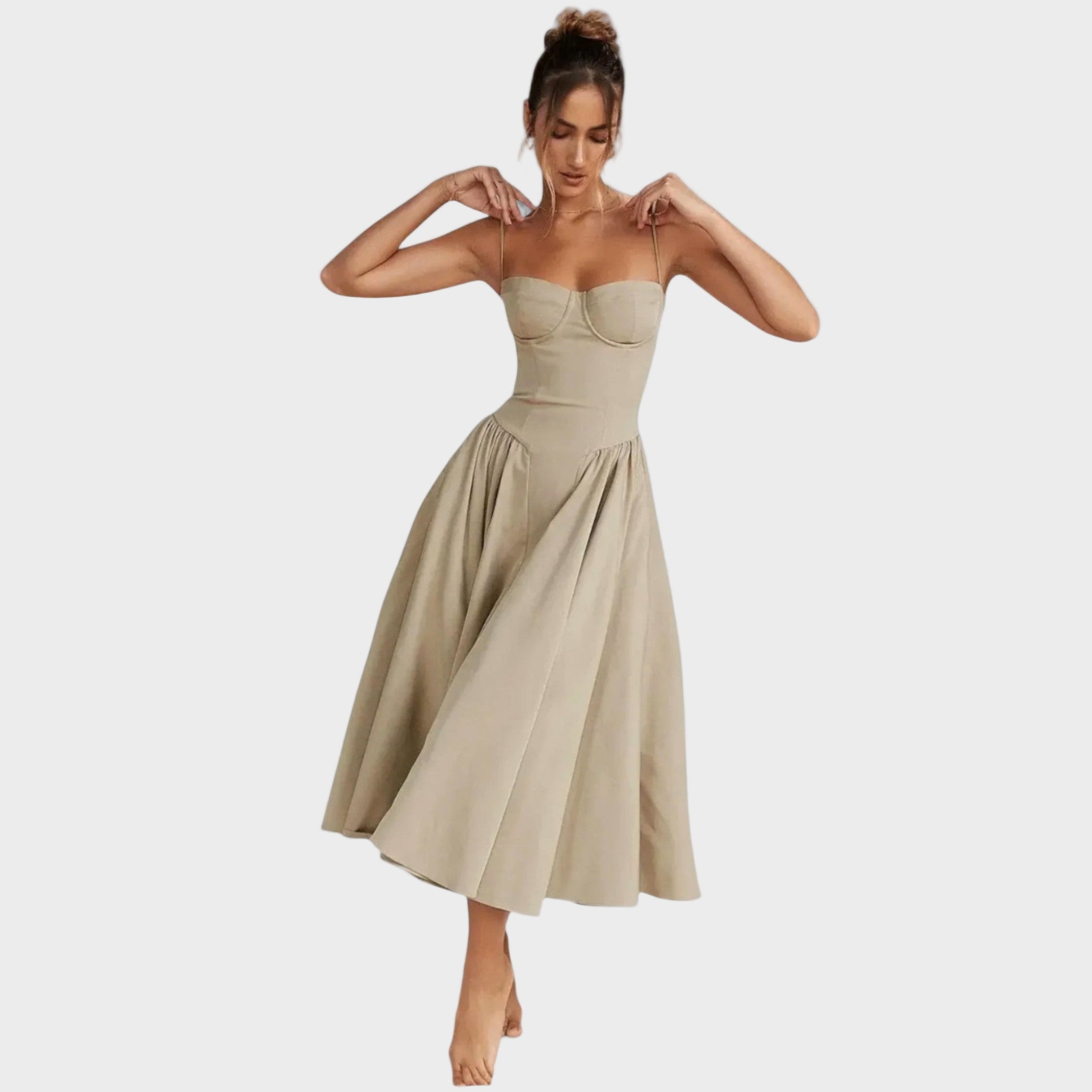 Elegantní midi šaty na léto