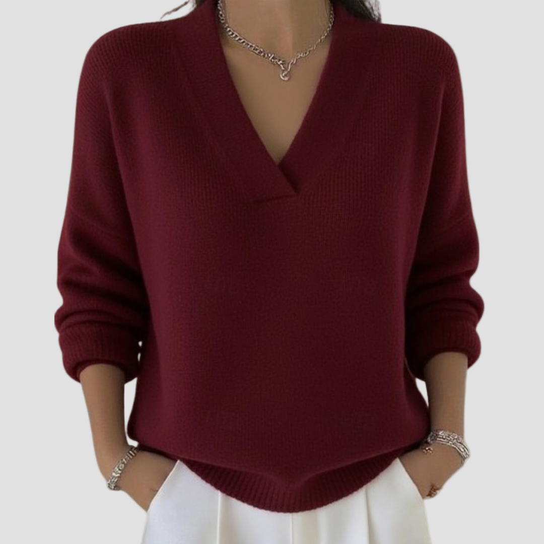 Noor | Svetr s výstřihem do V